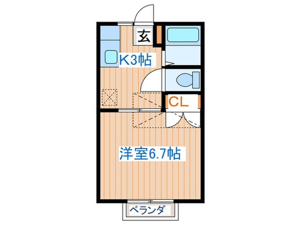 コーポグリーンの物件間取画像